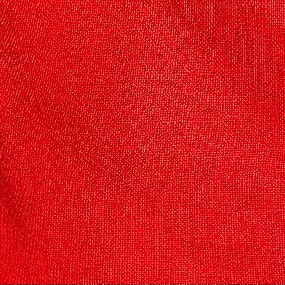 Adrienne Vittadini Women's Orange/Red Linen Blazer - Size USM - Picture 6 of 16